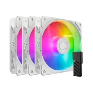 Comparateur de prix : Cooler Master SickleFlow Edge 120 ARGB 3-pack Fan Kit White Edition Bo...
