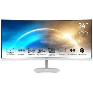 MSI Pro MP341CQWDE 34" UltraWide Quad HD Blanc 9S6-3PB2CT-010 pas cher