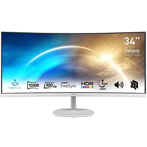 MSI Pro MP341CQW 34" UltraWide Quad HD Blanc 9S6-3PB2CT-007 pas cher
