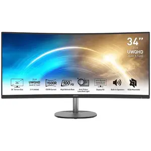 Comparateur de prix : MSI Pro MP341CQ 34" UltraWide Quad HD Noir 9S6-3PB2CT-002