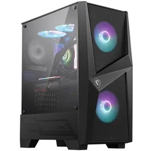 Comparateur de prix : MSI MAG FORGE 100R unité centrale Midi Tower Noir, Transparent