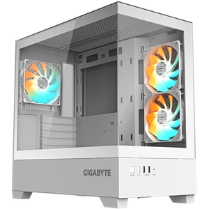 Boîtier PC Gigabyte Aorus C500 en verre blanc RGB Midi Tower en verre ...