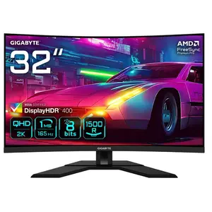Gigabyte M32QC 31,5" LED QHD 170Hz FreeSync Premium Pro Courbé pas cher