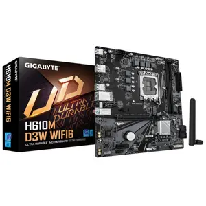 Comparateur de prix : Carte mère Gigabyte H610M D3W WIFI6 Intel H610 LGA1700 DDR5 Micro-ATX ...