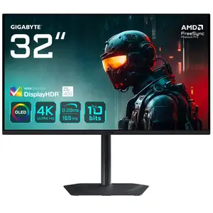 Comparateur de prix : Gigabyte MO32U 31,5" 4K UHD 165 Hz OLED FreeSync Premium Pro HDR True Black 400 USB-C