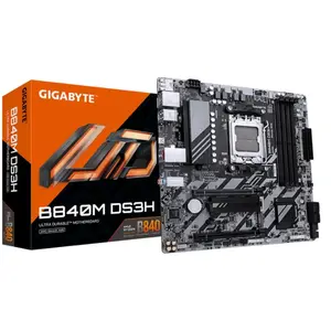 Comparateur de prix : GIGABYTE B840M DS3H Carte mère - Processeurs AMD Ryzen 9000, VRM 8+2+2...