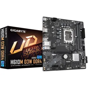 Comparateur de prix : GIGABYTE H610M D3W DDR4 carte mère Intel H610 LGA 1700 micro ATX