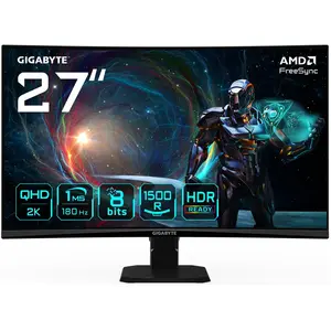 Gigabyte GS27QCA 27" Moniteur Gaming Incurvé QHD - 2560 x 1440, 180Hz,... pas cher