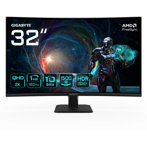 GIGABYTE GS32QCA 31,5 Moniteur Gaming Incurvé QHD - 2560 x 1440, 180H... pas cher