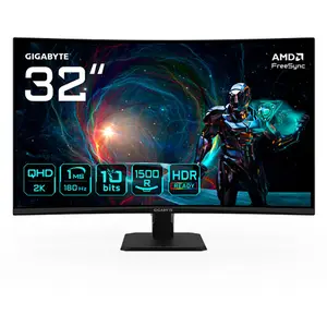 Gigabyte GS32QCA 31,5" Moniteur Gaming Incurvé QHD - 2560 x 1440, 180H... pas cher