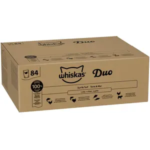 WHISKAS Repas pour Chat - 84 Sachets Fraîcheur de 85g - Pâtée pour Cha... pas cher