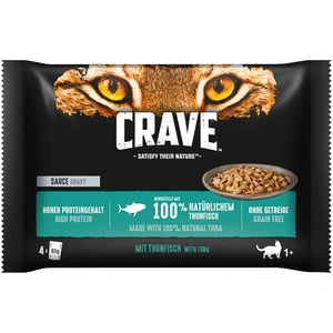 4x85g Crave Adult thon en sauce - Pâtée pour chatVendu parzooplus