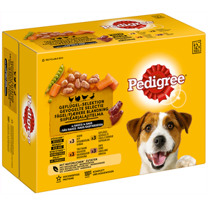 12x100g Multipack Pedigree volaille en sauce - Pâtée pour chien