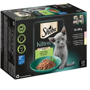 Sheba Kitten Sélection mixte 12 x 85 g pour chaton - sélection mixte e... pas cher