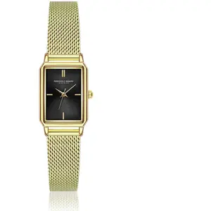 Frederic Graff - Montre Femme en Acier mesh dorée OS pas cher