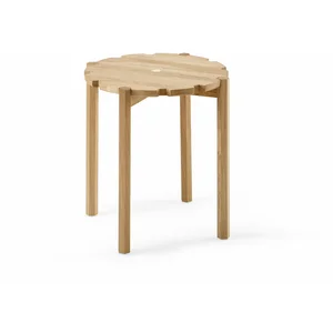 Table d'appoint en chêne naturel 50 cm Pinion - Emko pas cher