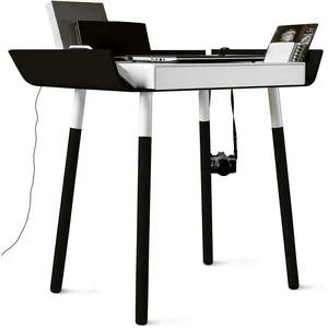 Bureau 1 tiroir noir My Writing Desk - Emko pas cher