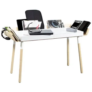 Bureau 2 tiroirs blanc My Writing Desk - Emko pas cher
