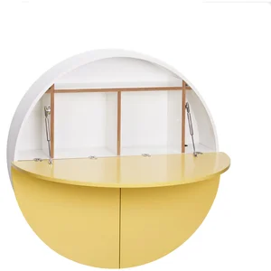 Secrétaire mural jaune et blanc Pill - Emko pas cher
