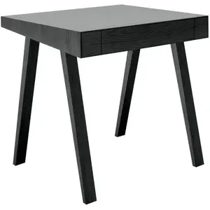 Bureau en bois noir 80cm 4.9 Drawers - Emko pas cher