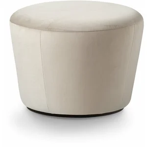 Pouf en velours beige Naïve - EmkoVendu parslowood-interior