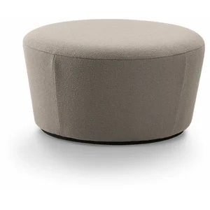 Pouf large en tissu beige Naïve - Emko