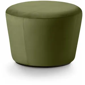 Pouf en velours vert Naïve - EmkoVendu parslowood-interior