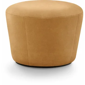 Pouf en cuir Cognac Naïve - Emko pas cher