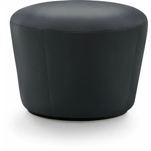 Pouf en cuir noir Naïve - Emko pas cher