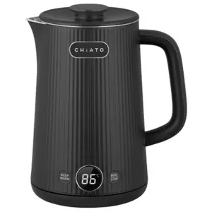 Bouilloire électrique CHiATO heatPLAY Groove   1.7 L, noire pas cher