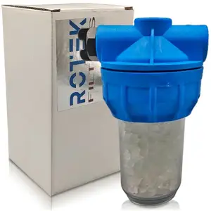 ROSMMEL Distributeur de polyphosphate en verre à l'entrée du chauffe-e...