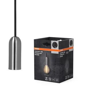 Comparateur de prix : Osram - Suspension Vintage 1906® round E27, chrome, max. 25 w (led 15 ...
