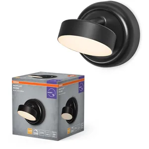 OSRAM Nightlux Round veilleuse noire LED mobile dimmable, 3000 K, batt... pas cher