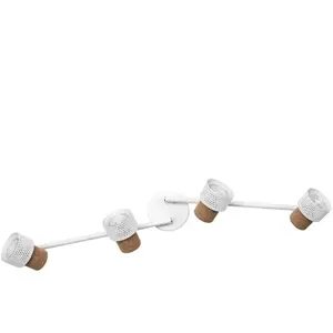 Spot pour plafond OSRAM CORK, blanc, 4 spots, GU10-LED, 927, à intensi...Vendu parluminaire
