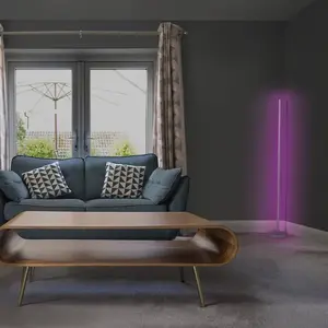 OSRAM SMART+ Lampe sur pied WiFi CORNER MAGIC argent 140 cm RVBVendu parluminaire