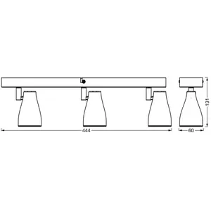Spot de plafond OSRAM PEAR, noir, à 3 lampes, GU10-LED 2 700 K pas cher