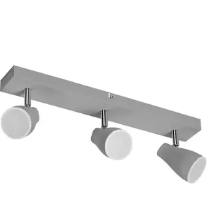 Spot pour plafond OSRAM PEAR, gris, à 3 lampes, GU10 LED 2 700 K pas cher