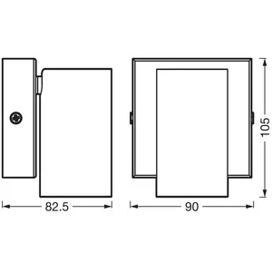Spot mural OSRAM OCTAGON, blanc, à 1 lampe, GU10-LED 927 à intensité v...
