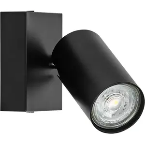 Spot mural OSRAM OCTAGON noir 1 lampe GU10-LED 927 à intensité variabl... pas cher
