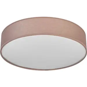 Plafonnier OSRAM ORBIS PARIS, marron, Ø 48 cm, textile, E27 pas cher