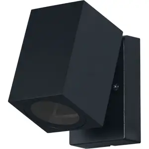 Applique d'extérieur endura Classic Cube adj wall, noire, culot GU10 (...