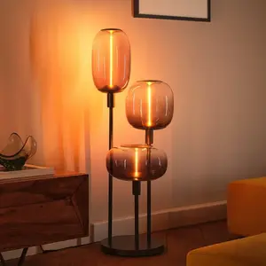 Lampadaire OSRAM DECOR STICK, gris foncé, hauteur 78 cm, 3 x E27 pas cher