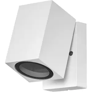 Comparateur de prix : Applique d'extérieur endura Classic Cube adj wall, blanc, culot GU10 (...