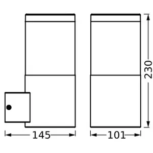 Applique d'extérieur OSRAM ENDURA CLASSIC EBRO, gris foncé, IP44Vendu parluminaire