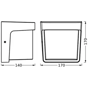 Applique d'extérieur LED OSRAM ENDURA STYLE IHSAN, gris foncé IP65 pas cher
