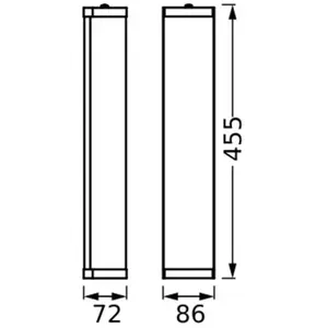 Comparateur de prix : Applique murale OSRAM BATHROOM noire 32 cm de long Métal/verre IP44