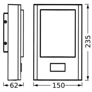 Comparateur de prix : Applique d'extérieur LED OSRAM ENDURA STYLE ENTRANCE graphite
