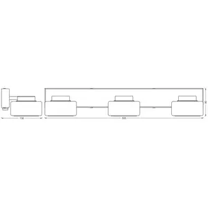Applique murale LED OSRAM ORBIS FLAME, chrome, à 3 lampes, CCT, IP44 pas cher