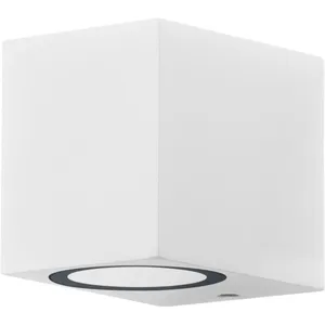 Comparateur de prix : Applique d'extérieur endura Classic Square Down, blanche, culot GU10 (...