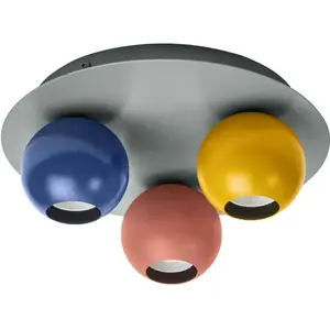 Plafonnier OSRAM Decor Bubble, à 3 lampes, acier, multicolore, E27 pas cher